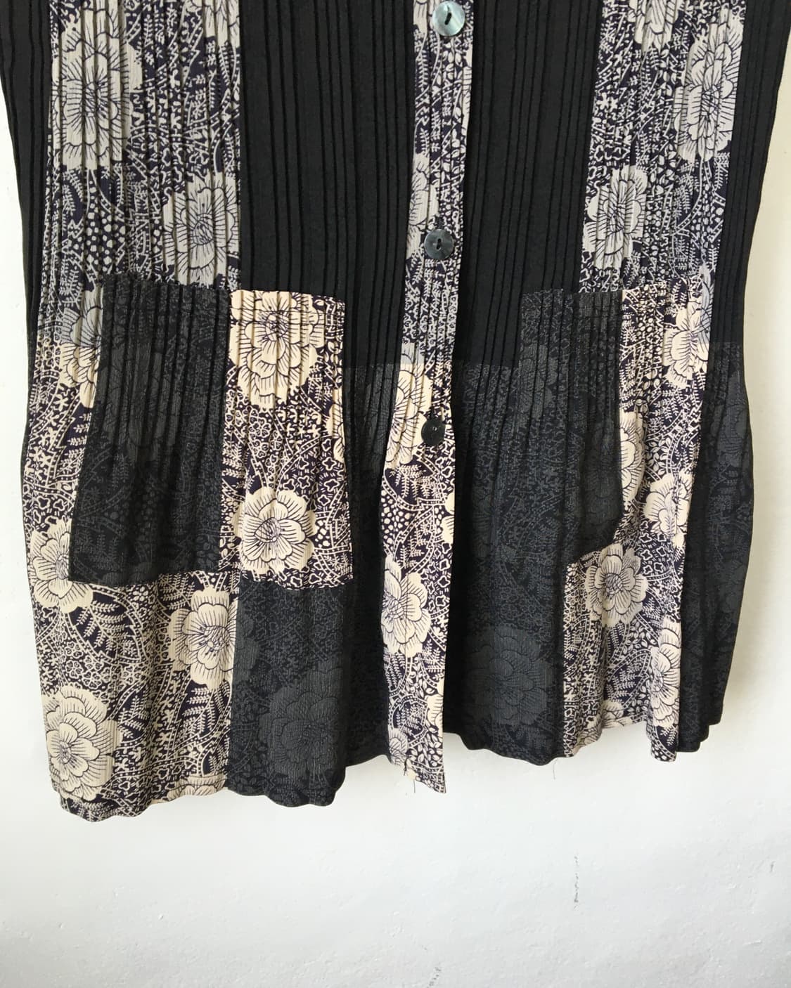 Flower pattern pleats shirt 상품이미지4