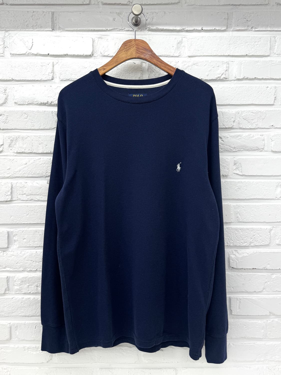 폴로 네이비 와플 니트 상품이미지3