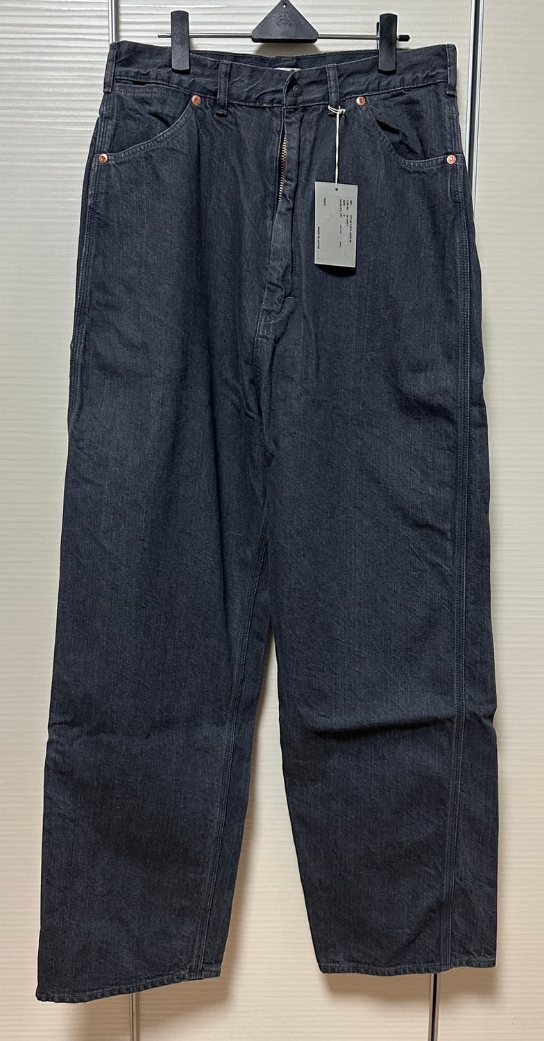 시오타 데님 페인터 팬츠 미디엄 그레이 4사이즈 판매합니다 상품이미지4