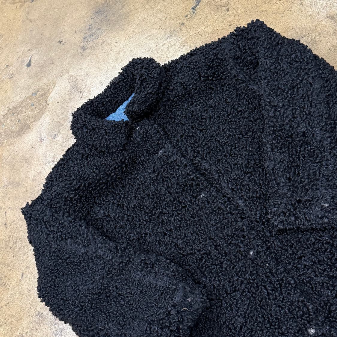 [정품/M] 리바이스 양면 블랙 뽀글이 덤블 코트 b18 상품이미지5