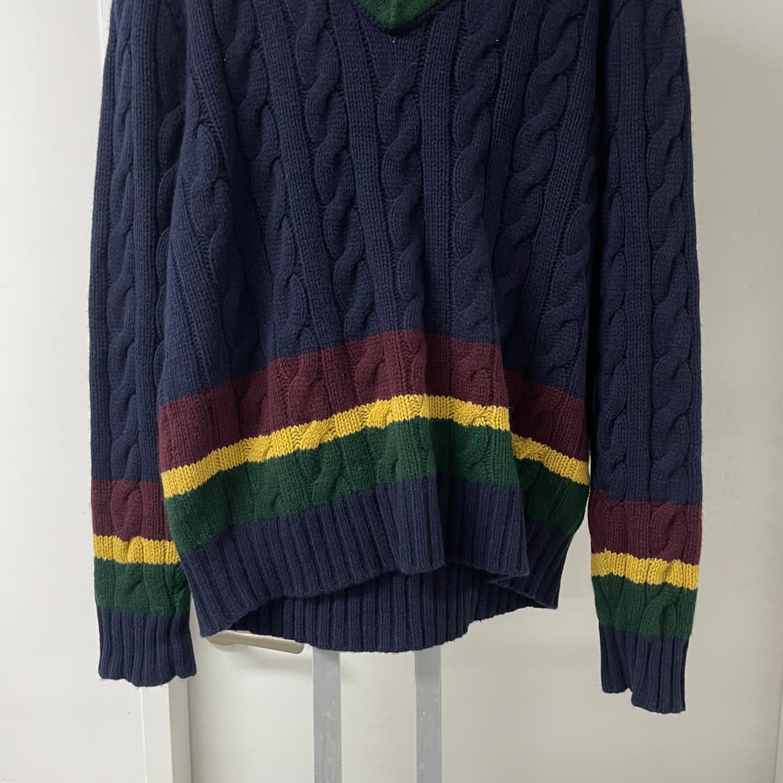 폴로 랄프로렌 케이블 크리켓 니트 XL 상품이미지3