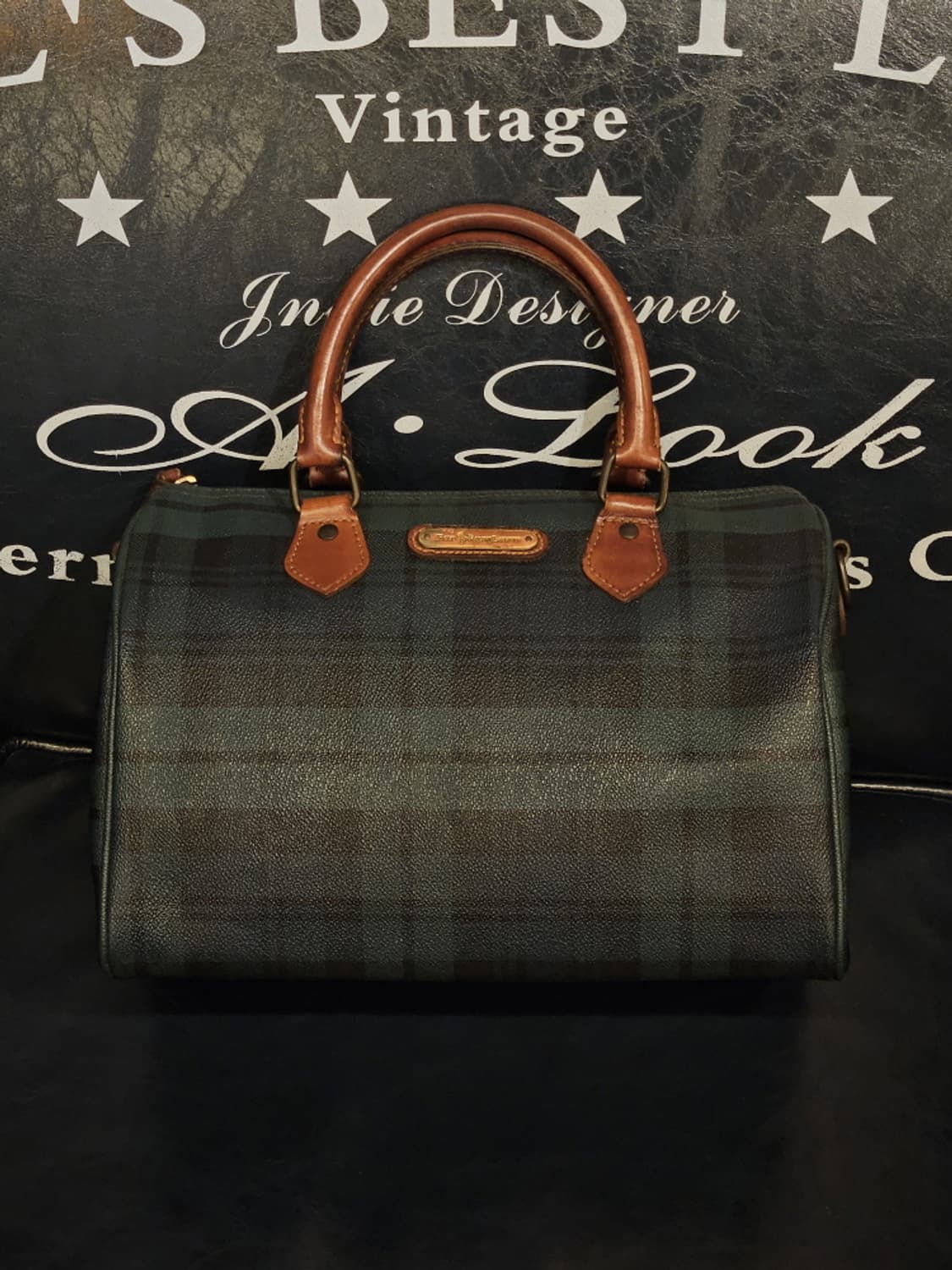 폴로랄프로렌 타탄체크 미니 보스턴 백 ( 30X20X17 )/ 10035 상품이미지1