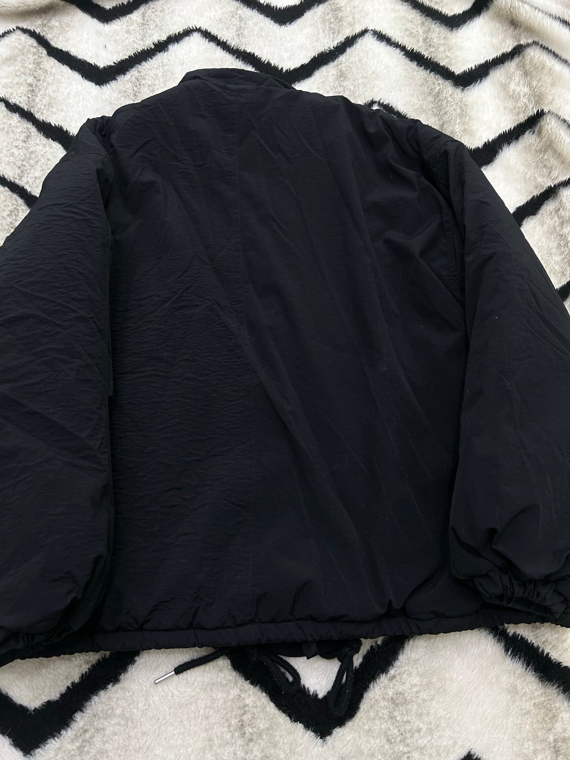 [M]라퍼지 포 우먼 오버핏 숏 패딩자켓/블랙 상품이미지4