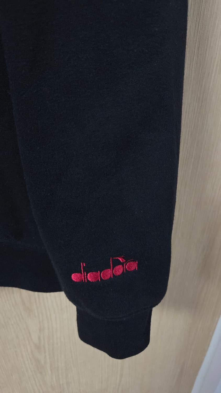 (착샷) 디아도라 하프 집업 맨투맨 블랙 상품이미지3