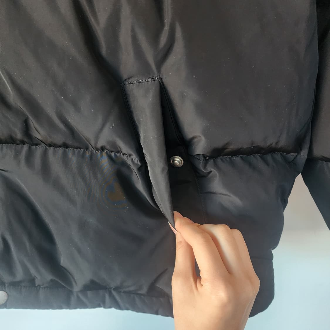 마리떼 프랑소와저버 블랙 후드 패딩 상품이미지5