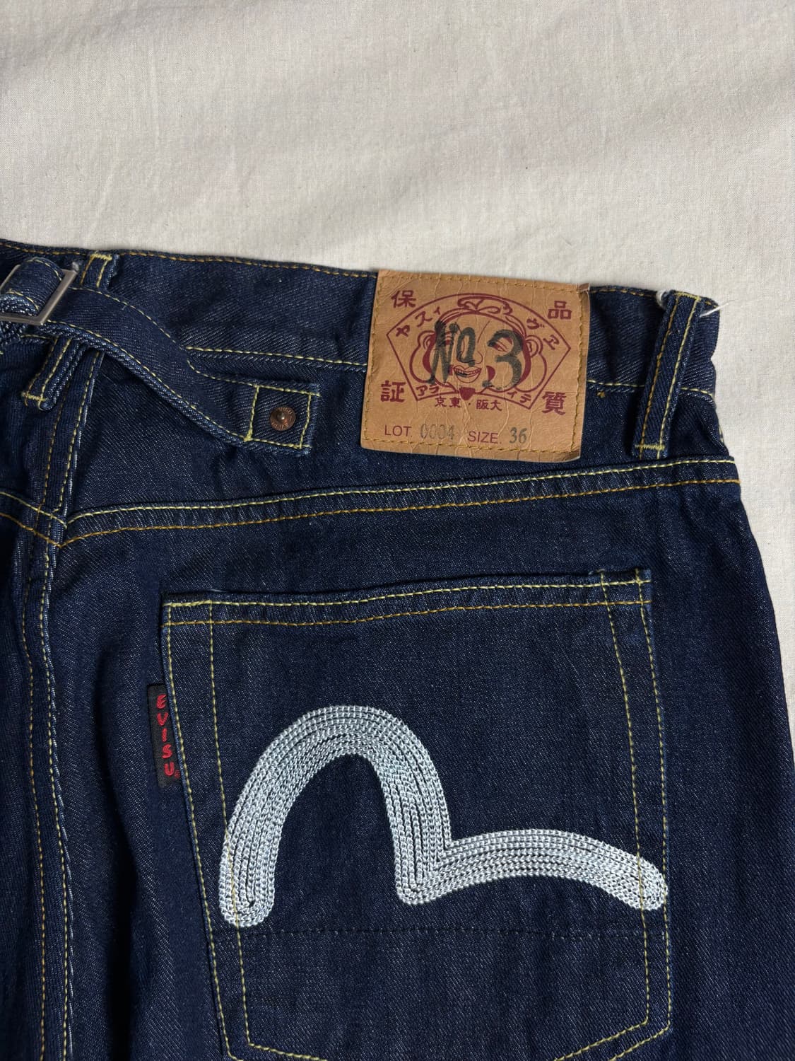 Evisu 에비수 셀비지 데님 팬츠 W36 상품이미지3