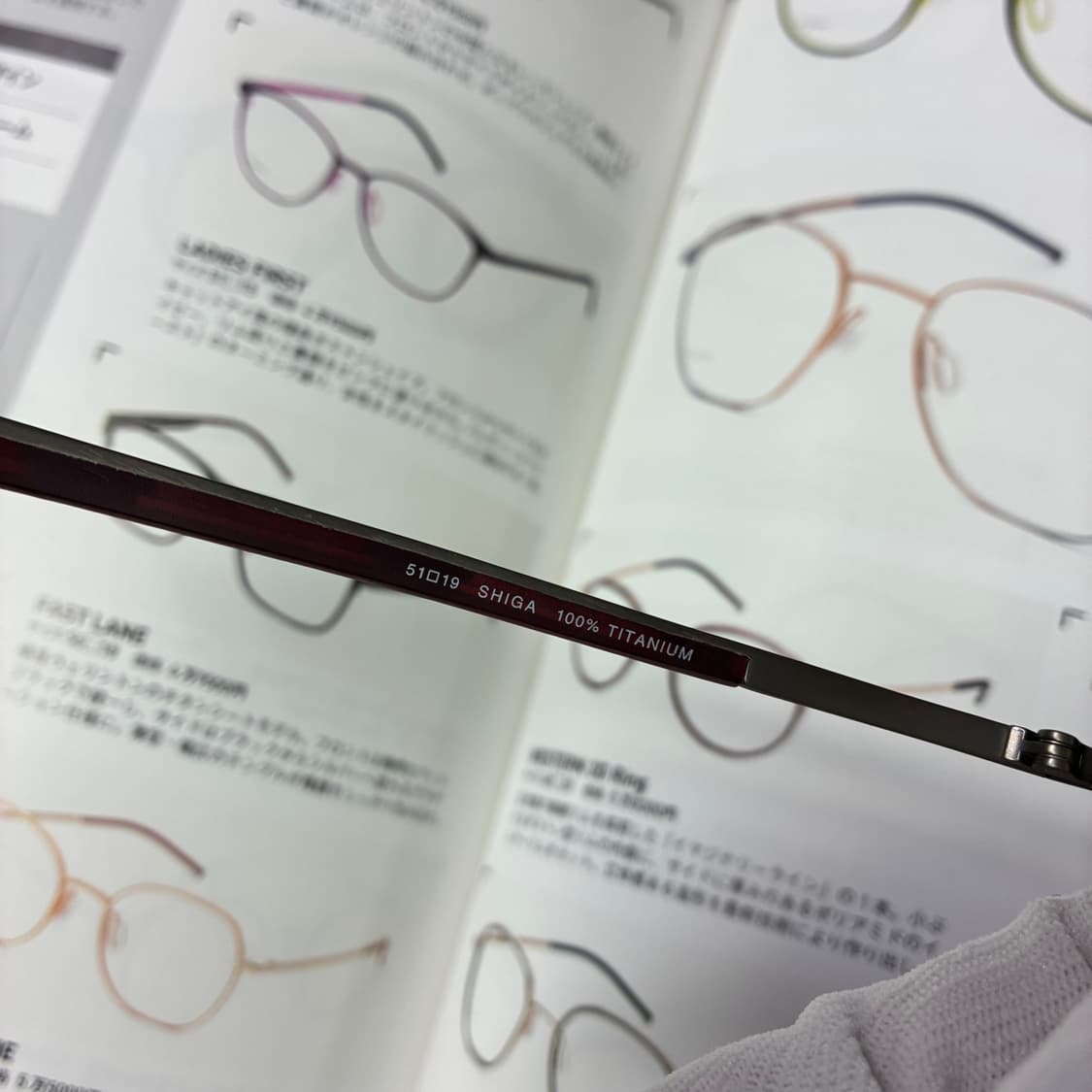 GOTTI 고티 티타늄 실버 반무테 안경 상품이미지6