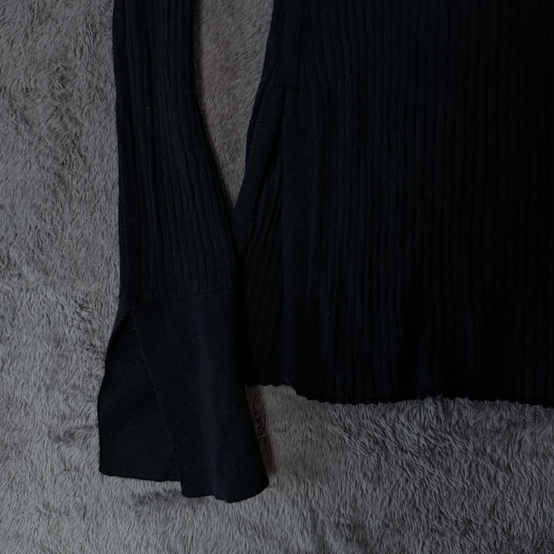 ENFOLD 엔폴드 딱붙 슬릿 골지 롱슬리브 울 니트 상품이미지4