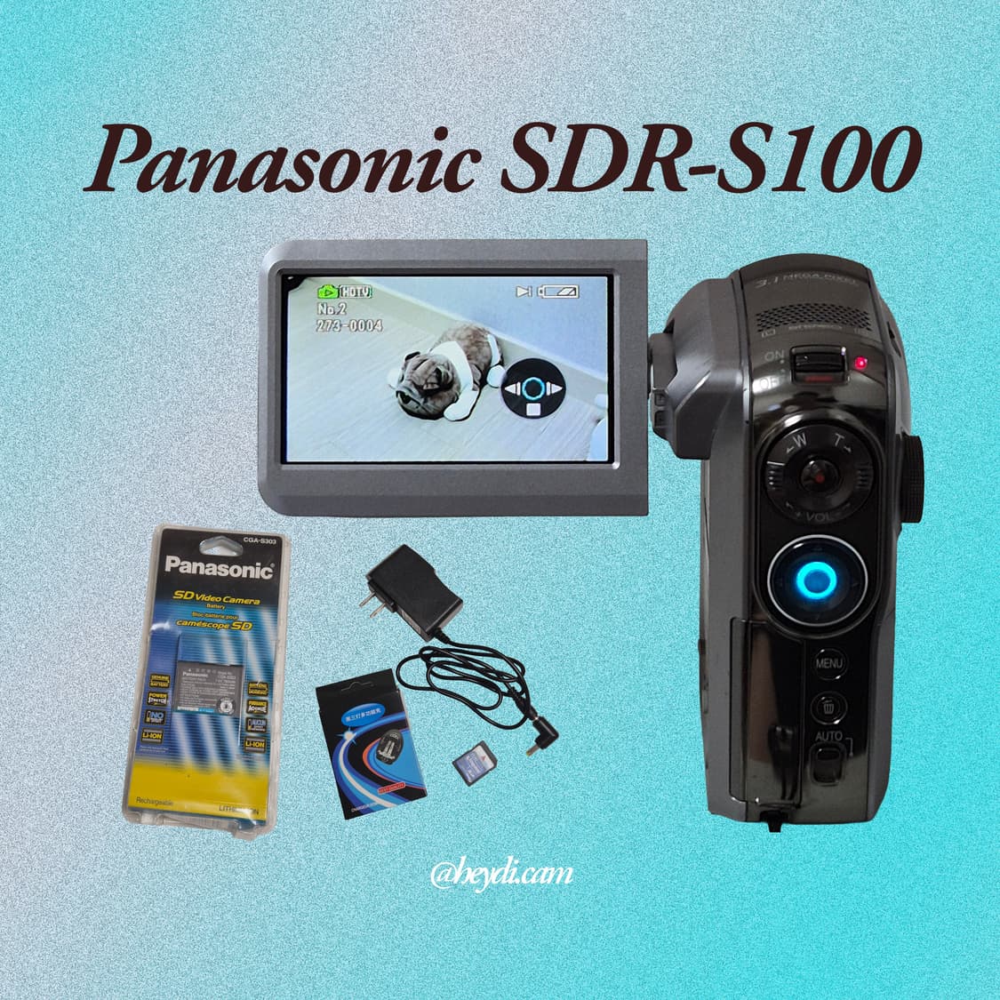 (강민경 캠코더) 파나소닉 sdr-s100 미개봉배터리1추가!
 상품이미지4