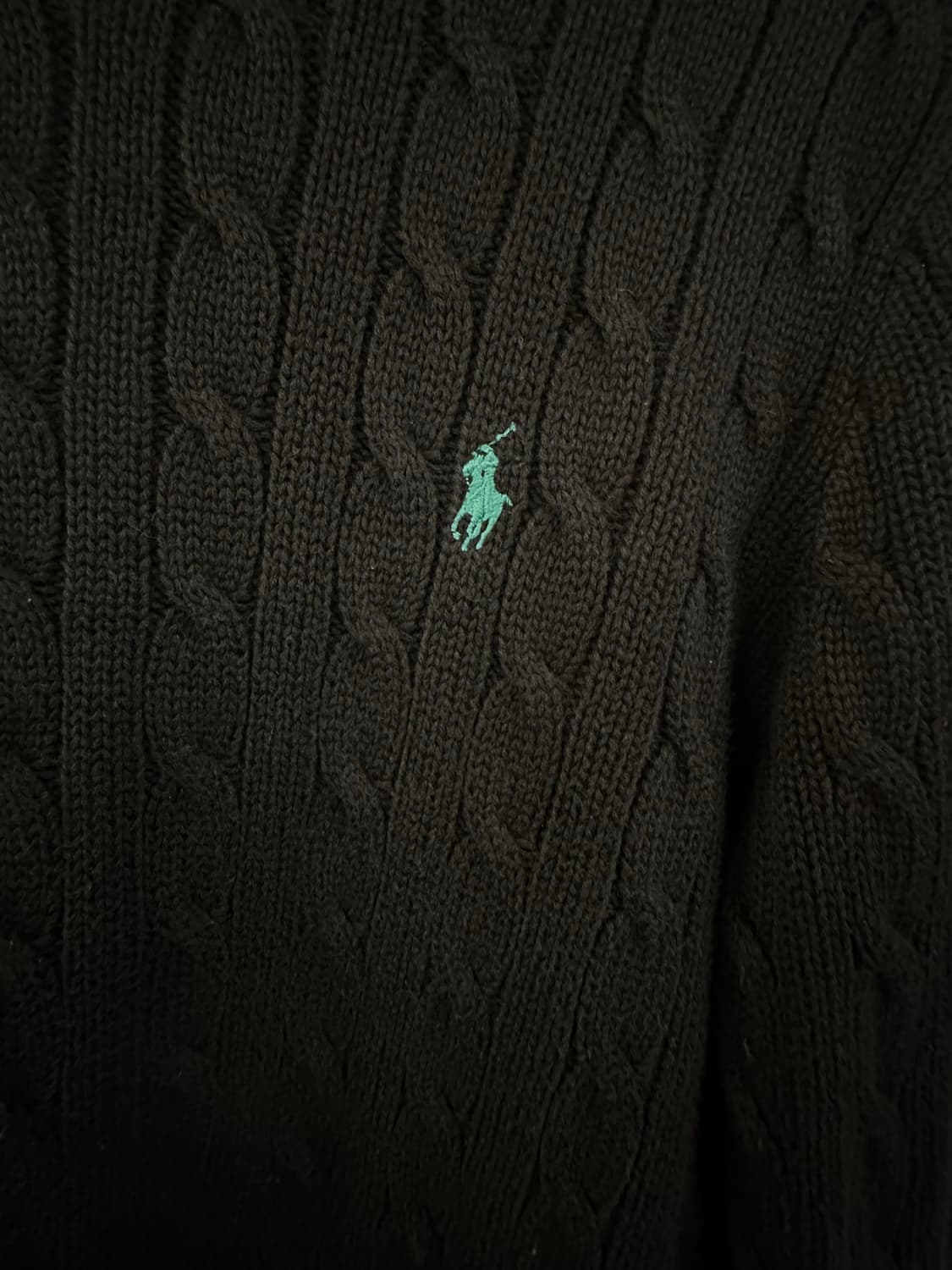 POLO 폴로 블랙 케이블니트 상품이미지2
