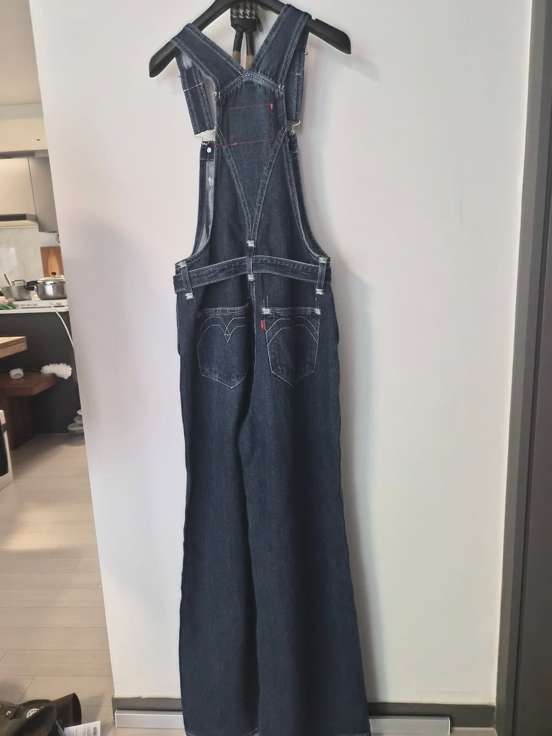 [리바이스 레드] 여성 루즈 와이드 데님 오버롤 (XS) 상품이미지5