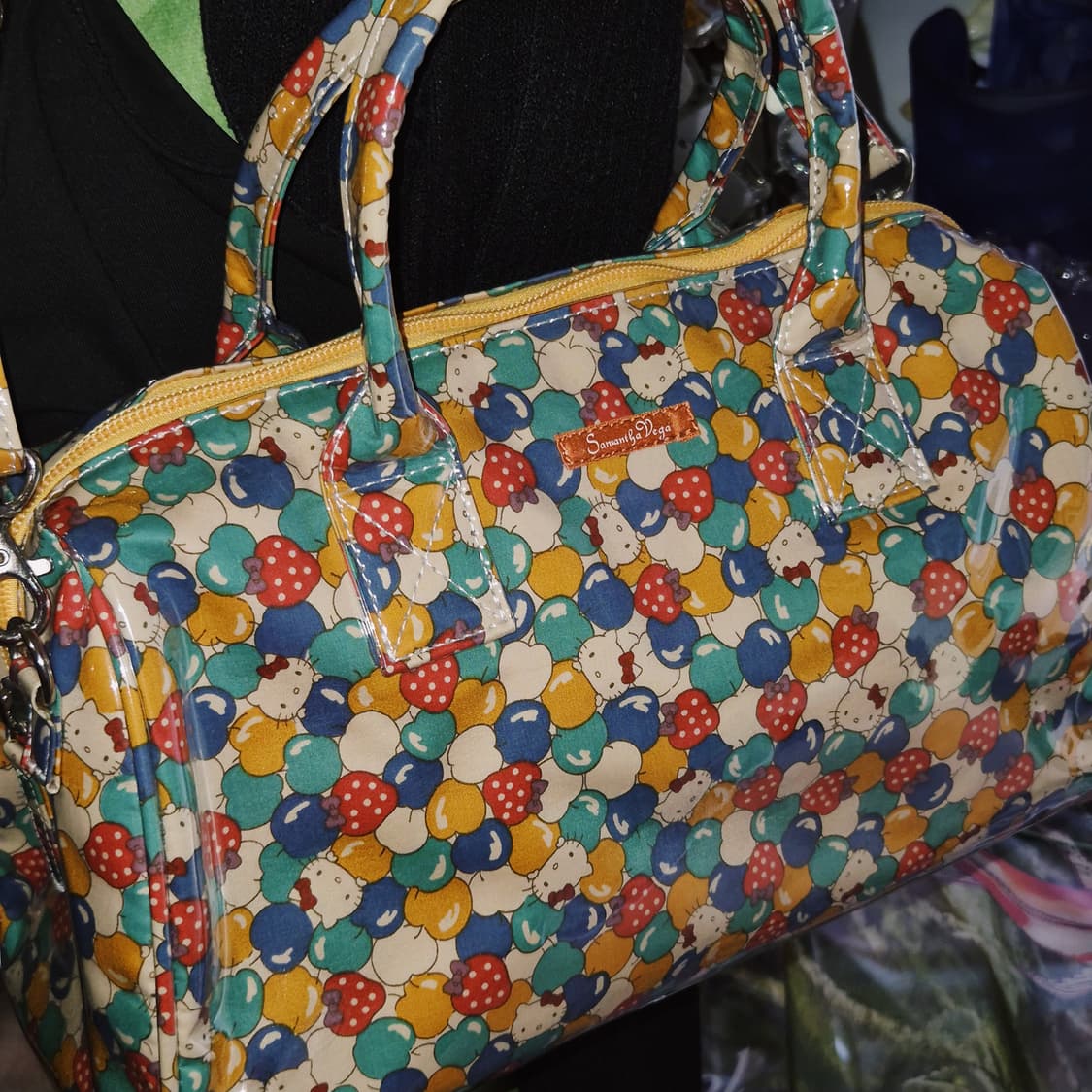 10s 헬로키티 x 사만사베가 과일 pvc 보스턴백 상품이미지9