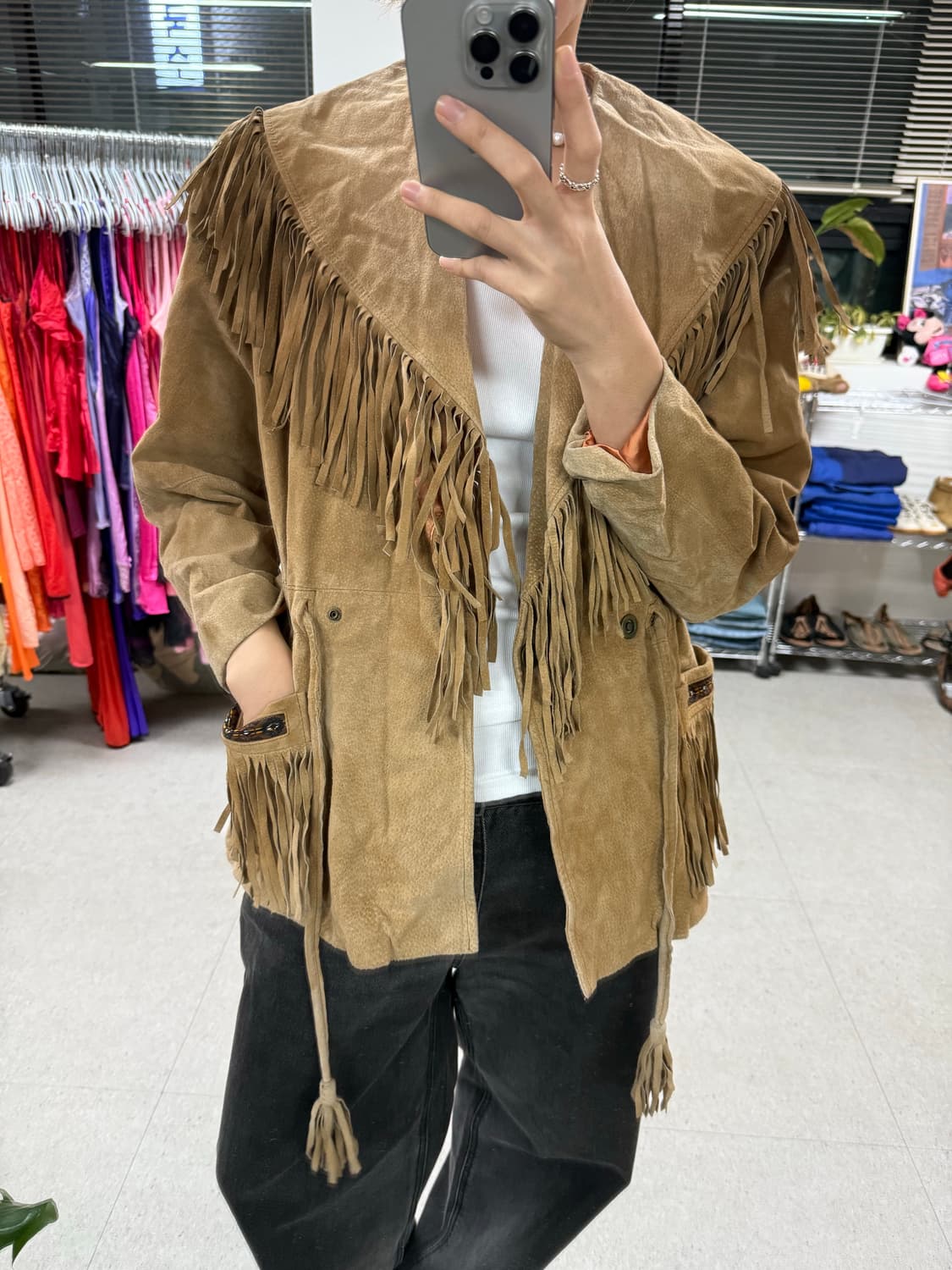 Vintage scully fringe jacket 프린지자켓 상품이미지3