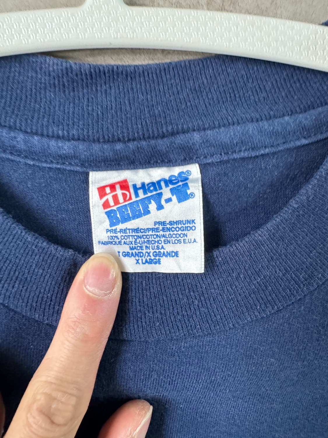 [USA제조] 90s 빈티지 헤인즈 반팔티 상품이미지3