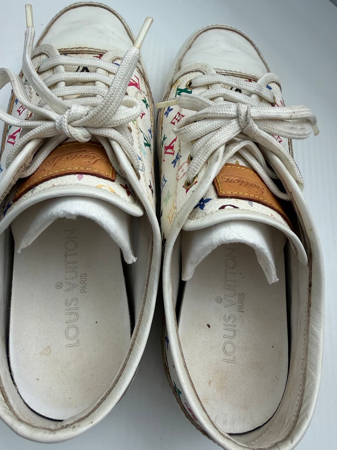 정품) 루이비통 모노그램 멀티컬러 스니커즈 36 상품이미지8