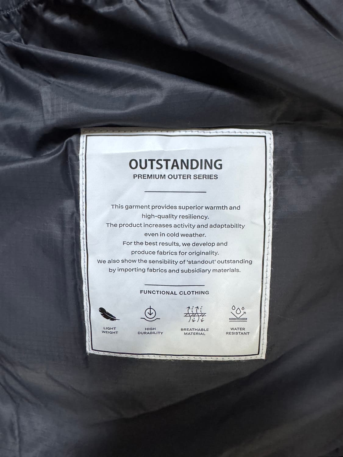 아웃스탠딩 패딩 2사이즈 (100-105) 상품이미지3