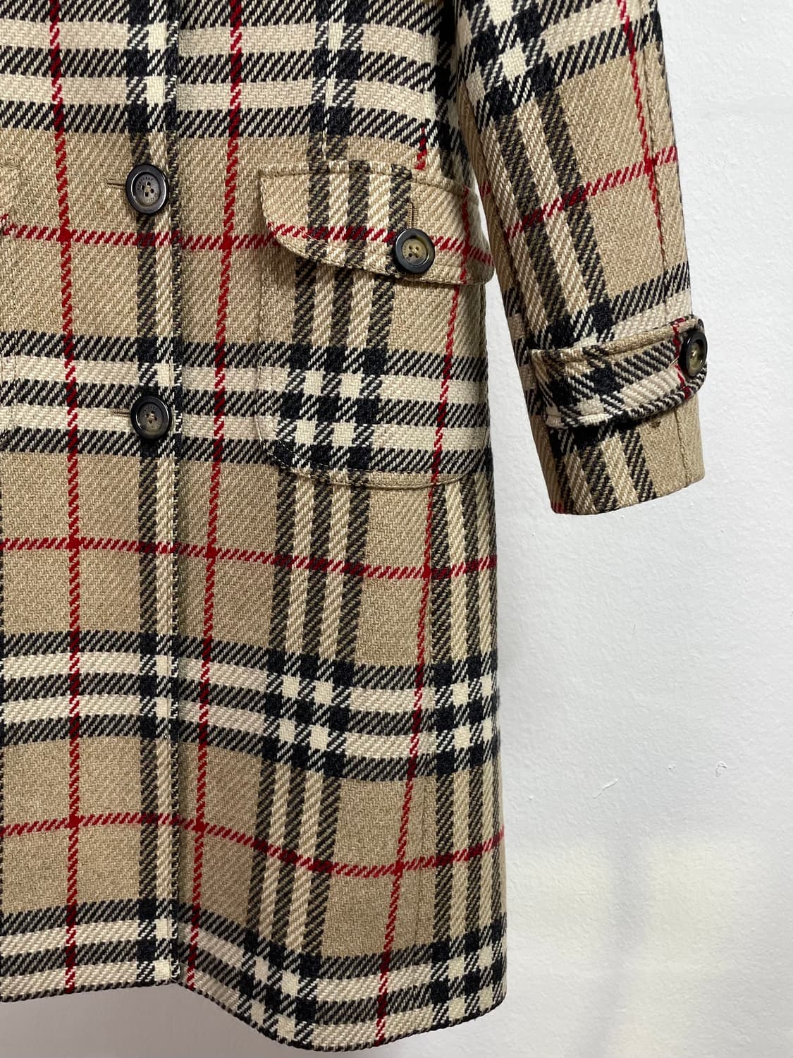 버버리 우먼스 노바체크 울 롱코트 (on.41)   상품이미지3