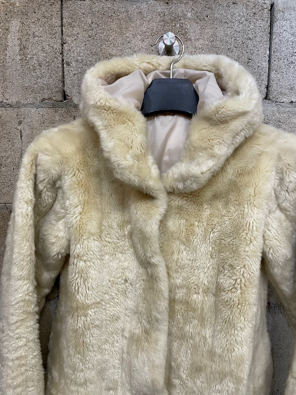 빈티지 퍼 후드 자켓 상품이미지2