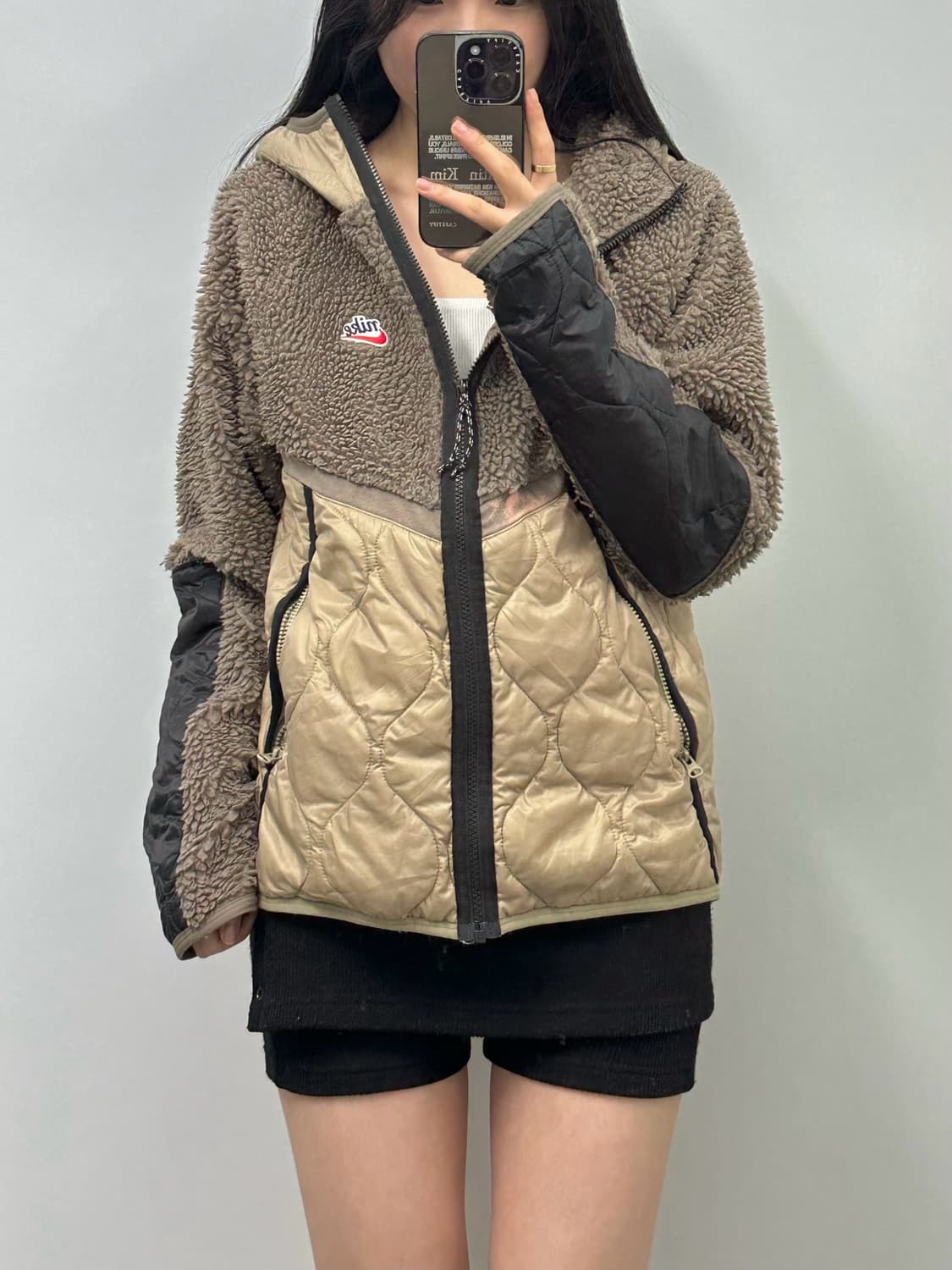 나이키 퓨추라 헤리티지 쉐르파 퀼팅 자켓 상품이미지1