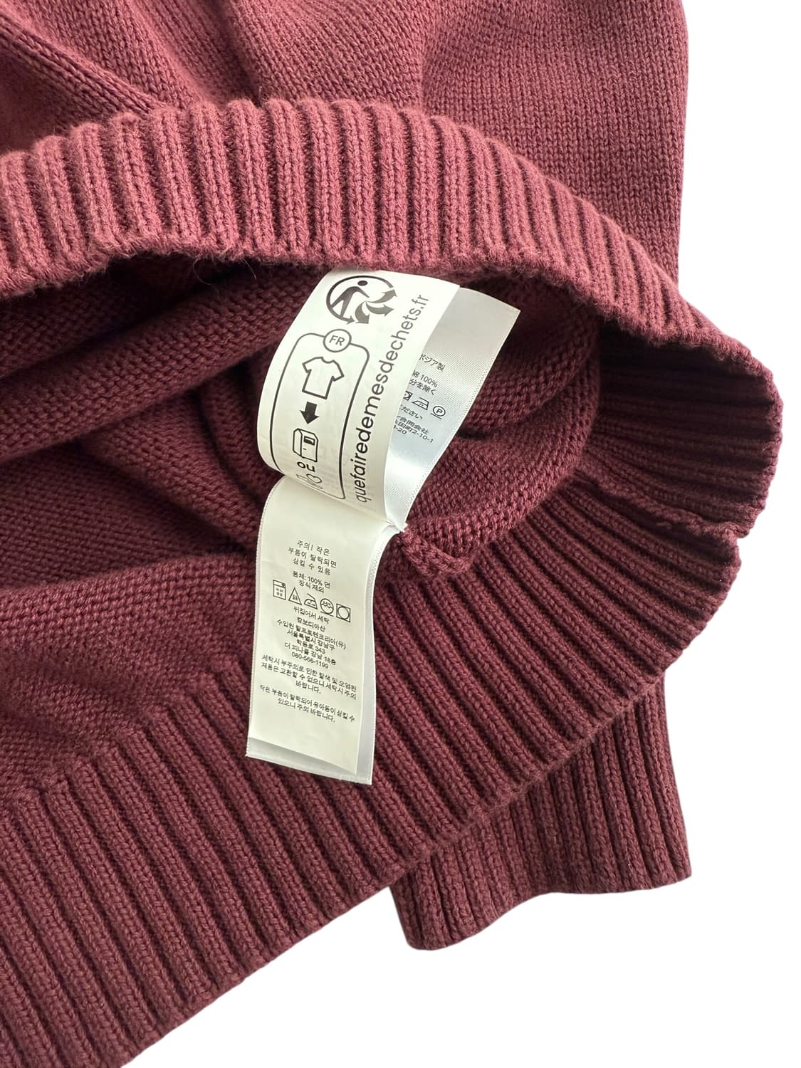 폴로 버건디 니트 상품이미지7