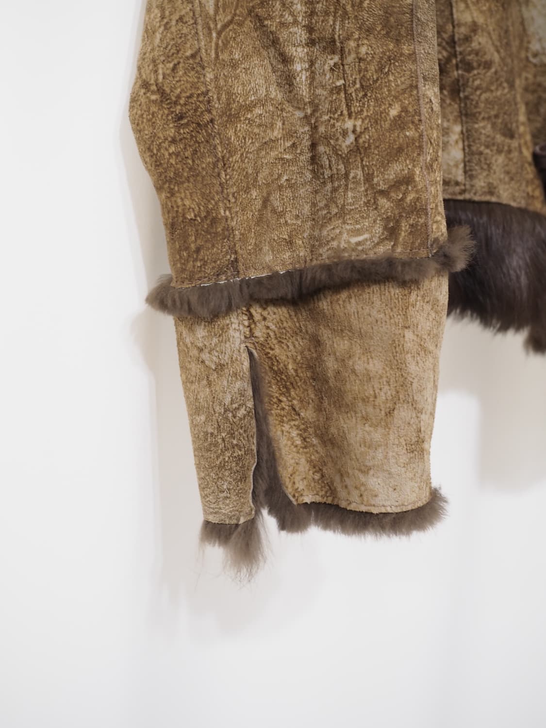 GERVE rabbit fur leather jacket  상품이미지5