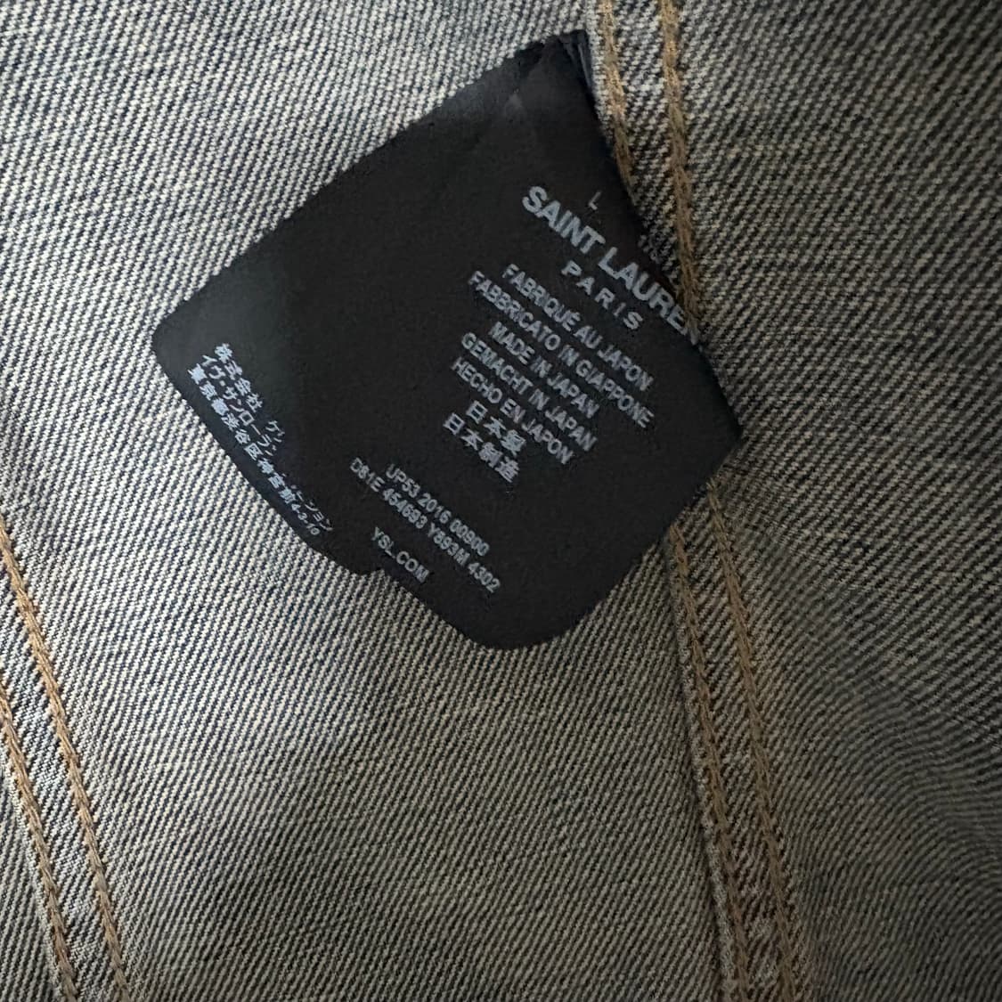 생로랑 에디슬리먼 16ss sweet dreams 데님 트러커 자켓 L 상품이미지8