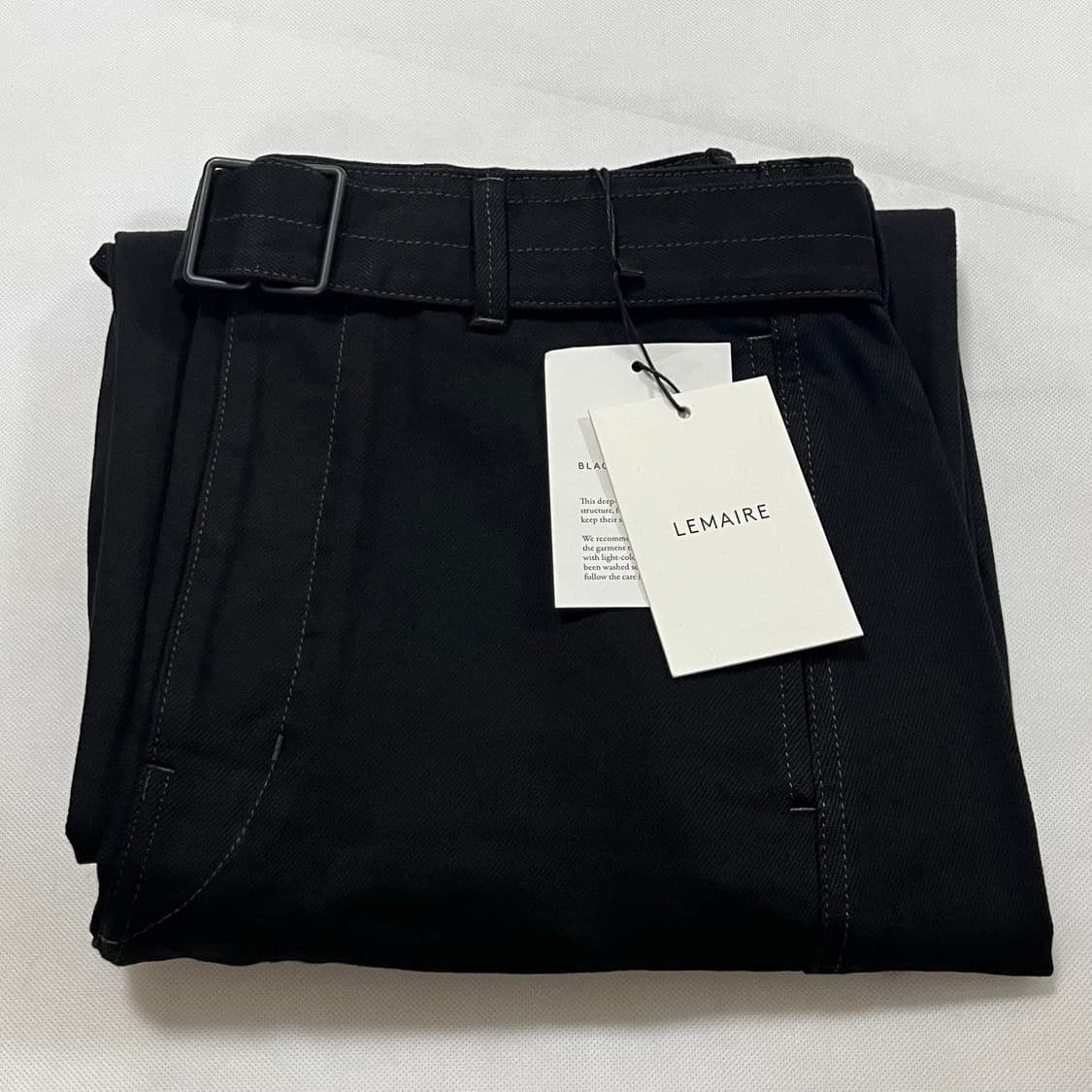 [S,M]르메르 25fw 트위스트 벨티드 팬츠/블랙 데님 상품이미지2