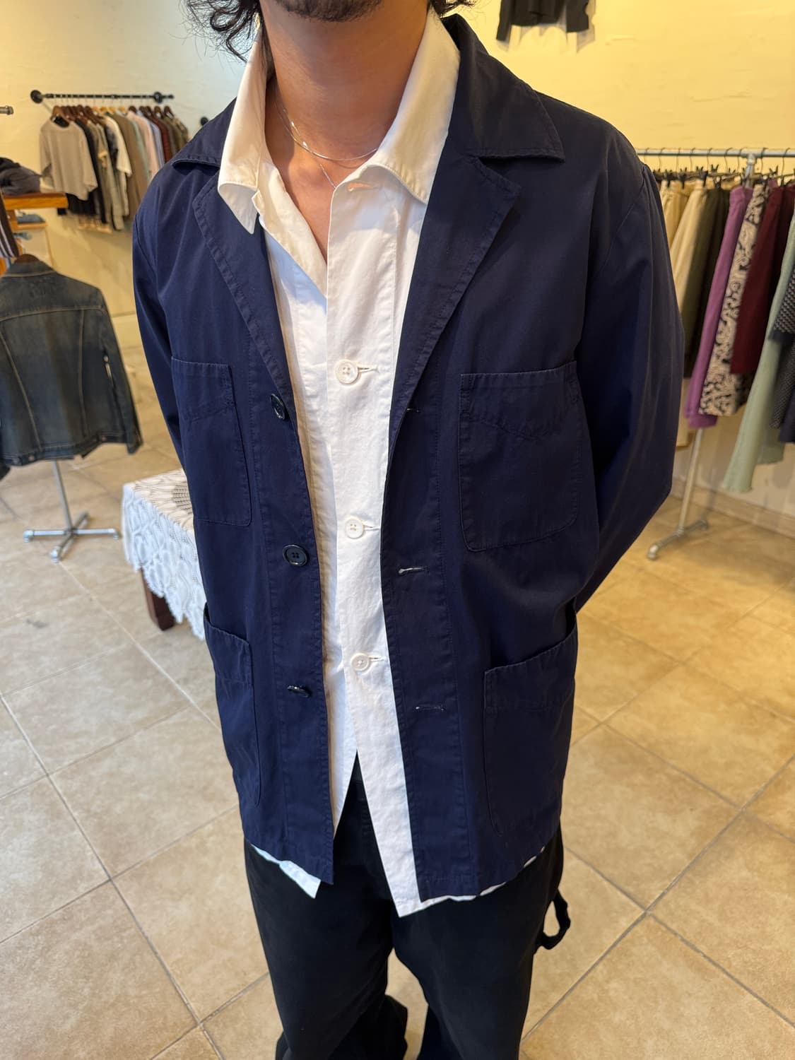 Aspesi Navy Work Jacket 상품이미지1