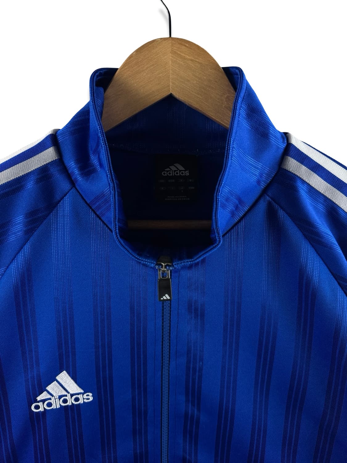 아디다스 블루 백프린팅 트랙탑져지2428 상품이미지3