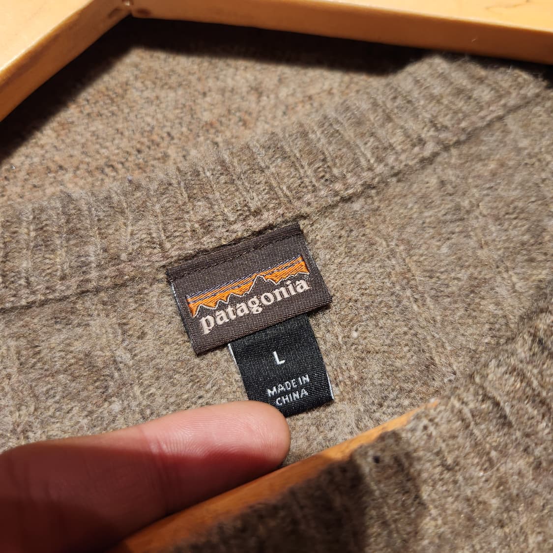 파타고니아 브라운 코만도 울 니트 L 상품이미지2