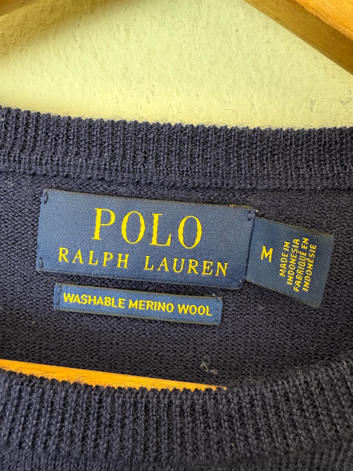폴로랄프로렌 빈티지 워셔블 메리노울 네이비 니트 상품이미지6