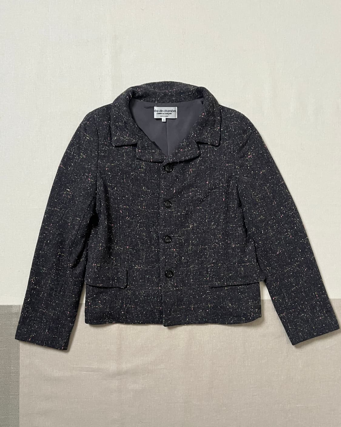 꼼데가르송 트위드 자켓 네프 울 comme des garcons 상품이미지1