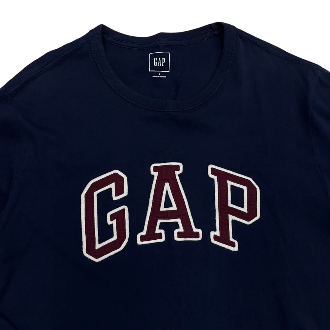 갭 센터로고 네이비 반팔 L 상품이미지4