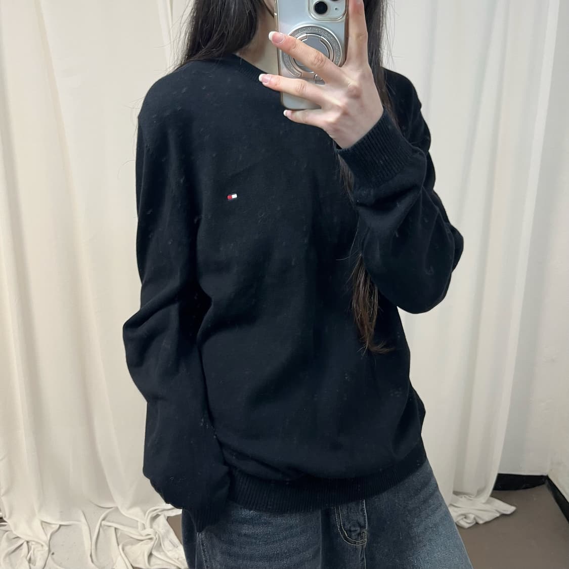 Tommy Hilfiger black knit 상품이미지3