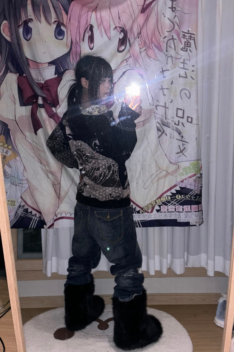 오리엔탈 드래곤 프린팅 후드집업 상품이미지3