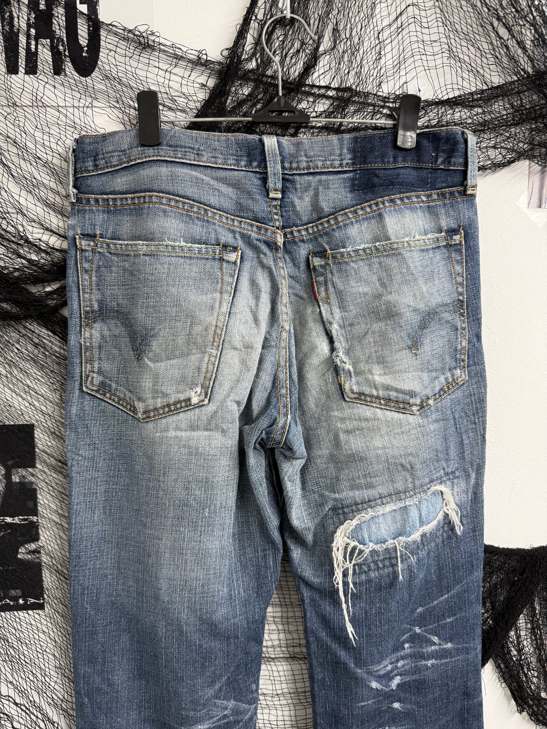00s damaged destoyed semi-bootscut jeans 상품이미지4