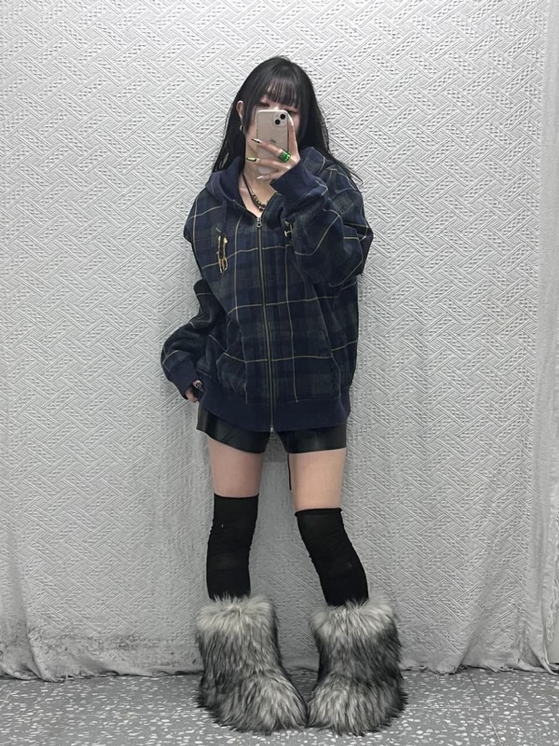 폴로 랄프로렌 빅포니 하이틴 블랙와치 타탄체크 자켓 XXL C08567 상품이미지2