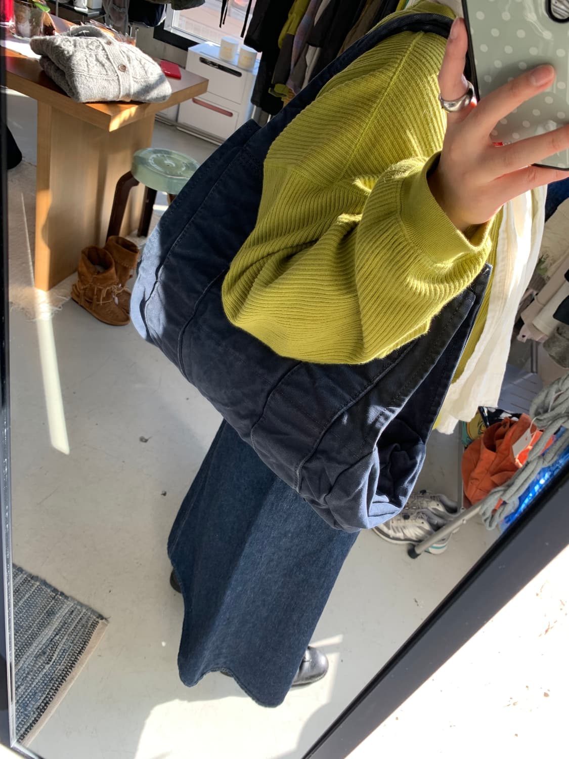 Kapital 캐피탈 캔버스 토트백 상품이미지3