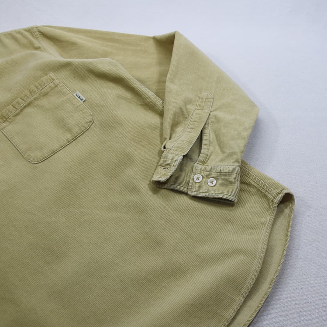 (착용컷) L.L.Bean 코듀로이 하프 오픈 셔츠 (여성용 M) 상품이미지9