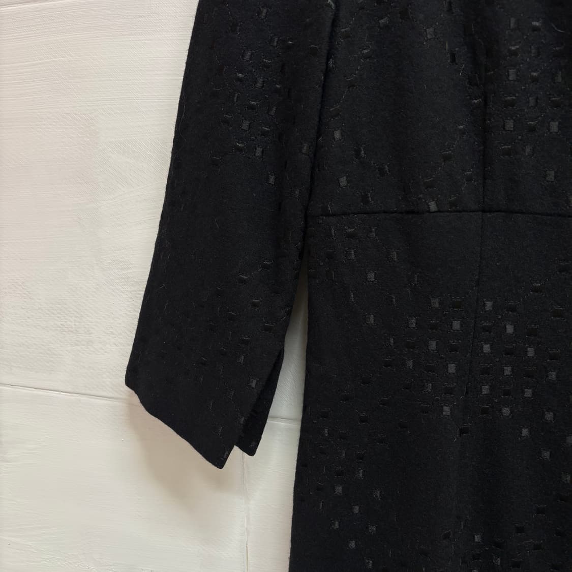 90's La mode Balenciaga 발렌시아가 울 블랙 원피스 4 상품이미지4