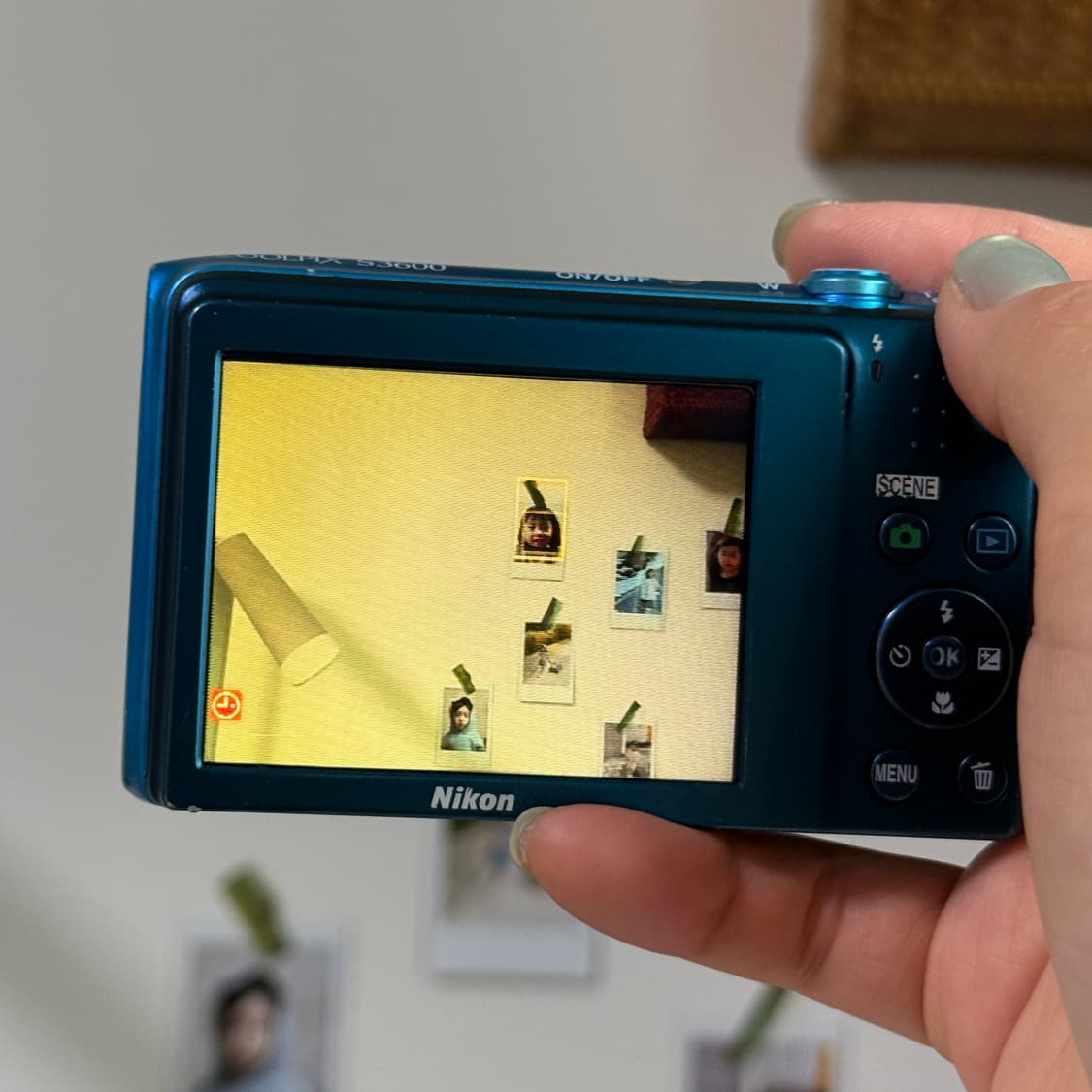 니콘 쿨픽스 S3600 빈티지 디카 디지털카메라 블루 상품이미지9