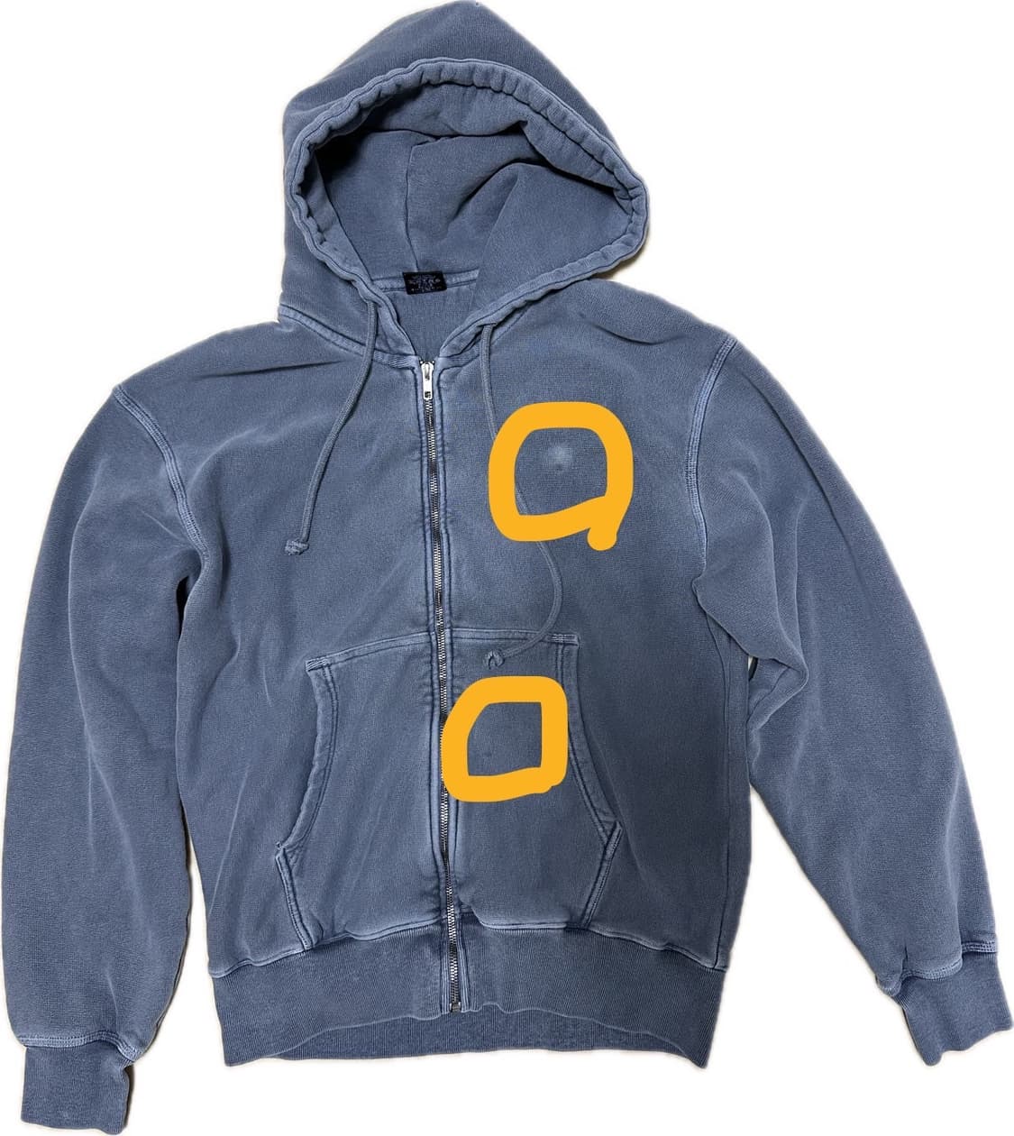 스투시 부아나 피그먼트 다이드 집 후드 네이비M 상품이미지2