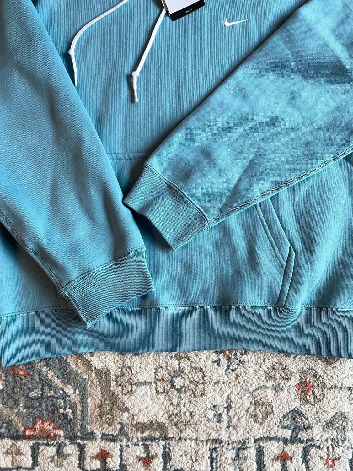 나이키 솔로 스우시  후드 데님 터콰이즈 (새제품. XL) 상품이미지4