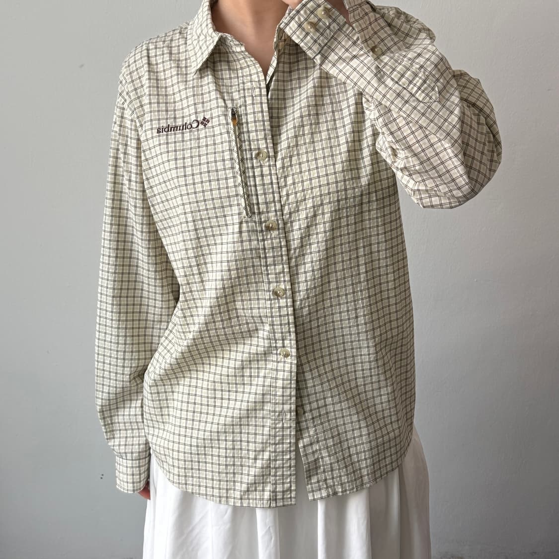 [L] 컬럼비아 체크 셔츠 상품이미지2