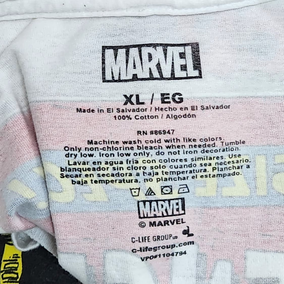 마블 어벤져스 코믹북 그래픽 티셔츠 XL 상품이미지4
