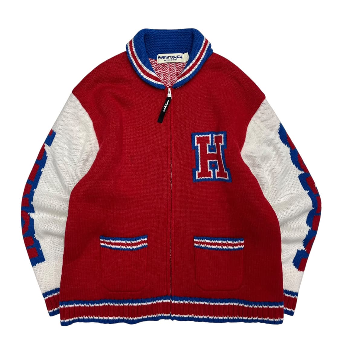 빈티지 재팬 헤비울 니트 집업 상품이미지5