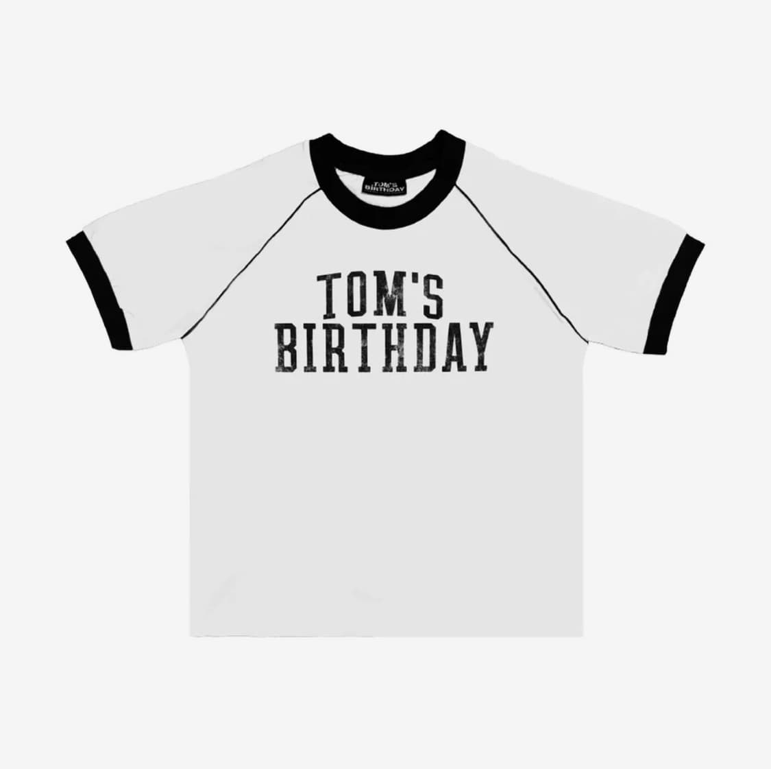 톰스벌스데이 링거 티셔츠 블랙 2 사이즈 상품이미지1