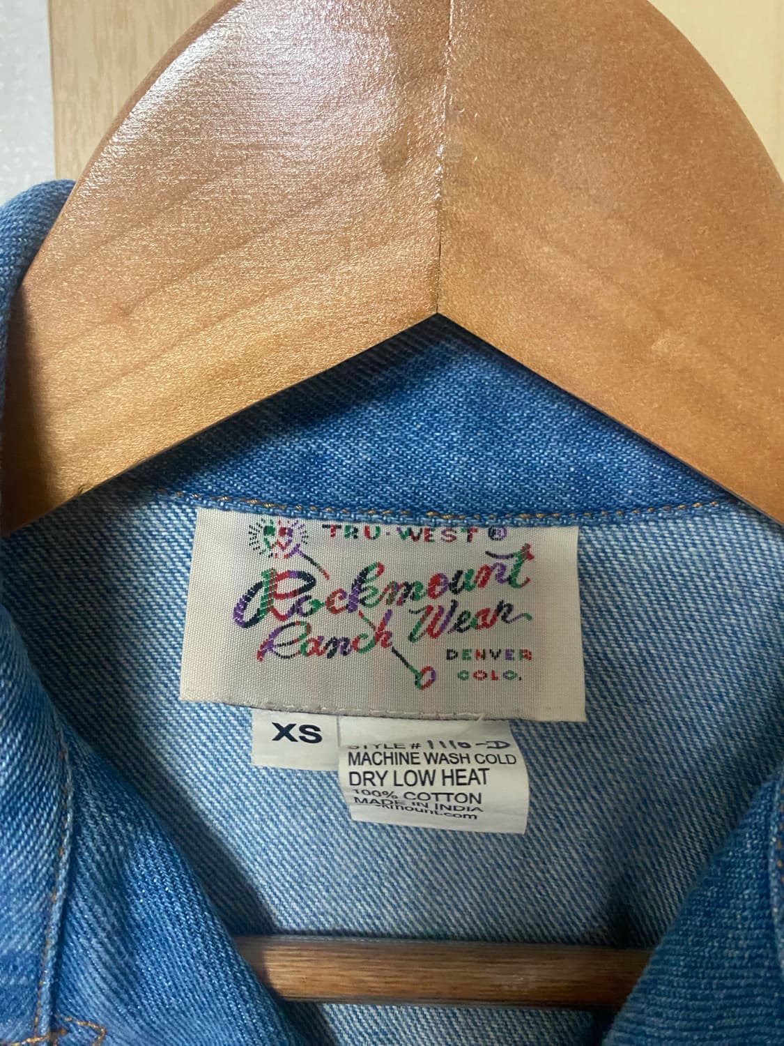 웨스턴 데님 블레로 자켓 판매합니다. 상품이미지2