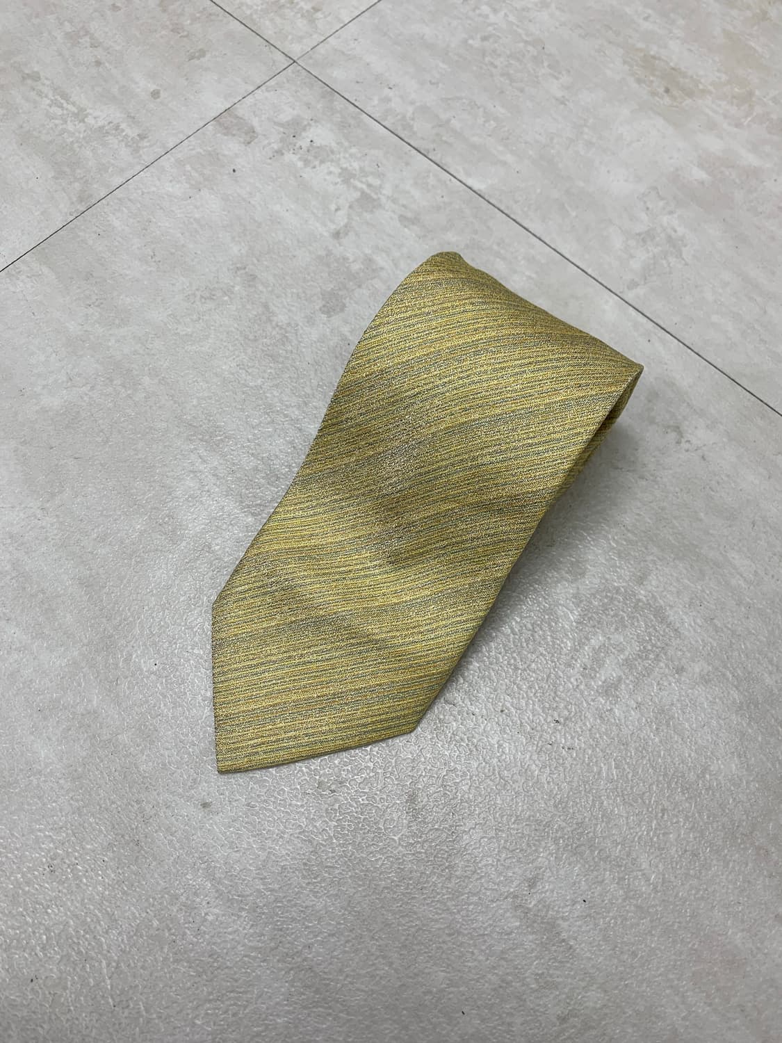 미쏘니 옐로우 사선 디테일 넥타이 #284 상품이미지1