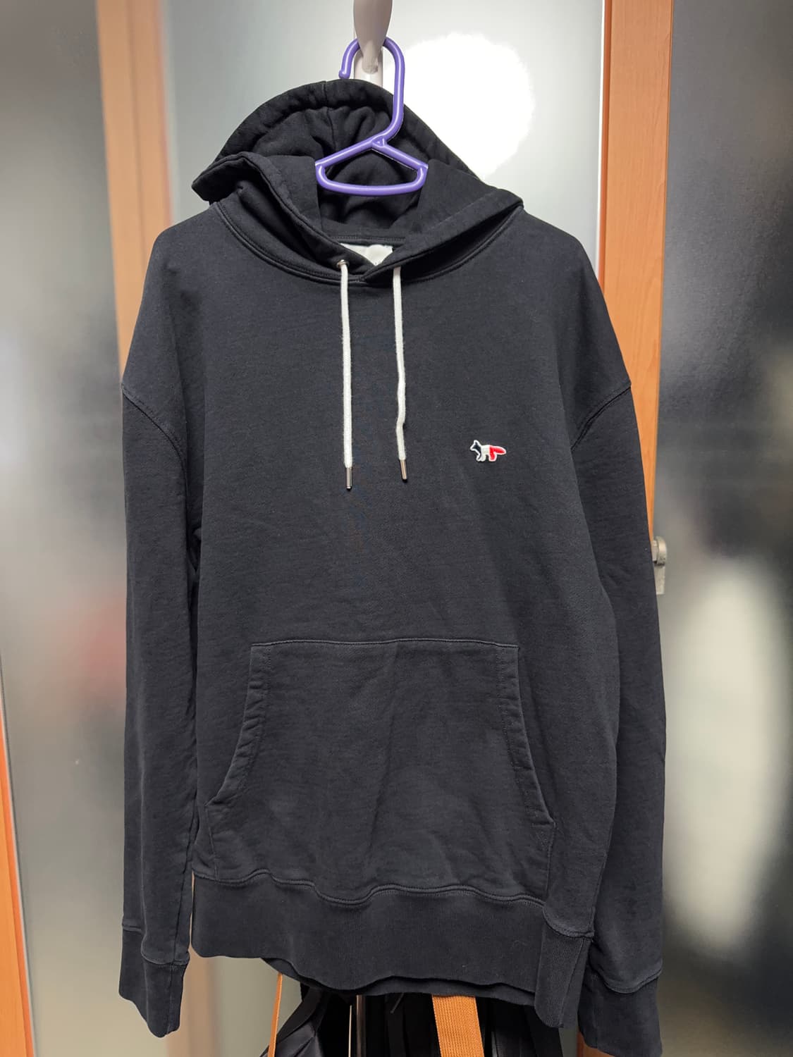메종키츠네 후드티 블랙 남성 라지 팝니다. 상품이미지1